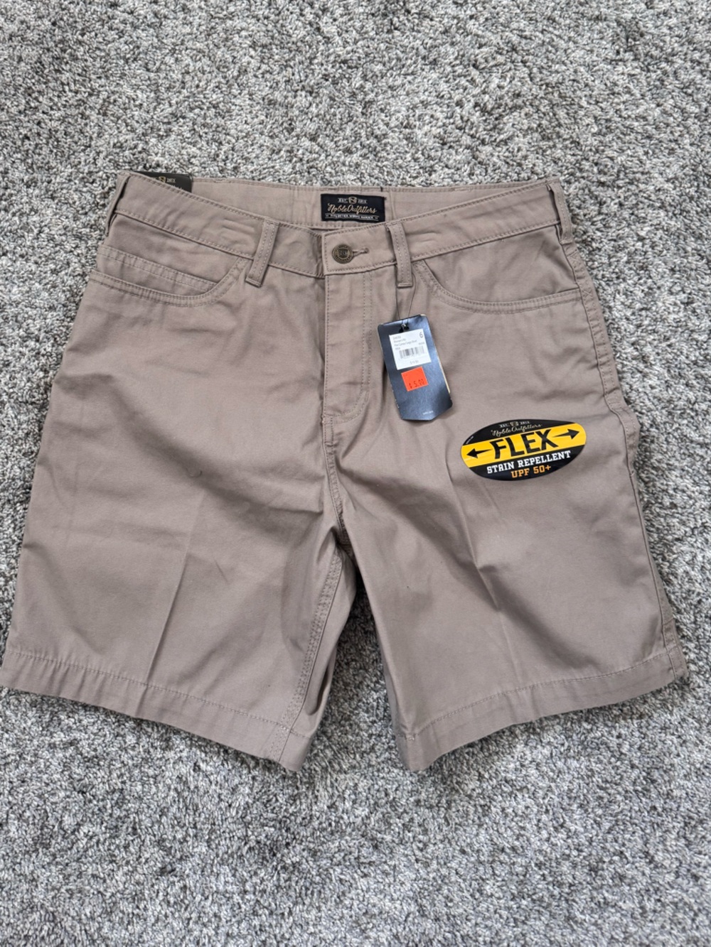 Noble Outfitters Women's Flex Cargo Shorts in Taupe - Stretch Utility Style